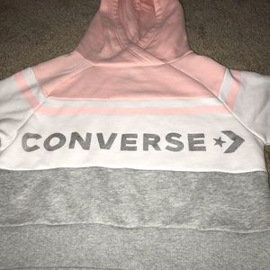 kids converse cropped hoodie